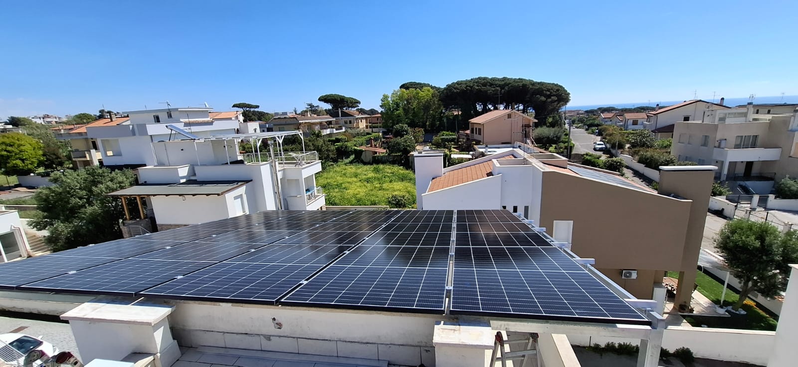 Pergola fotovoltaica Anzio – Nonsoloenergia Srl